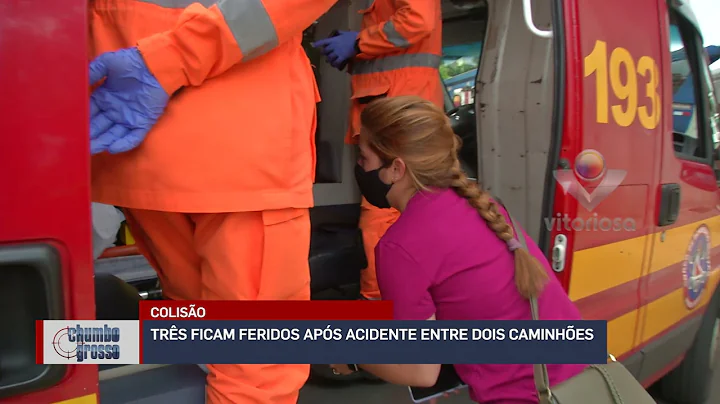 ACIDENTE ENTRE CAMINHES NA AVENIDA SILVIO RUGANI E...