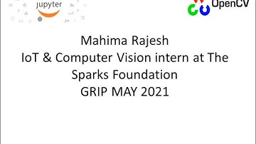 The Sparks Foundation IoT and Computer vision task-1