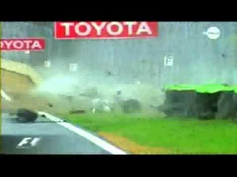 F1 2003 Brazil - Big Crash for Mark Webber