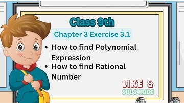 Class 9 | Sindh Text Board | Exercise 3.1 Q1 and Q2 | Rational or not| Polynomial or not  |Algebra |