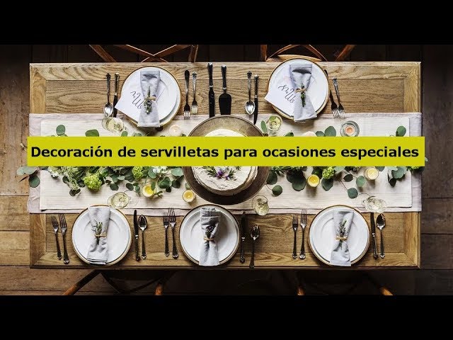 Cómo doblar servilletas de tela elegante