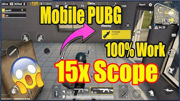 Pubg Mobile 15x Scope Secret Trick  Convert 3x To 15x Scope Very Easy Not  Fake