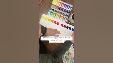 To do with a new set of paints #watercolorpainting #painterslife #watercolor #learnwatercolor