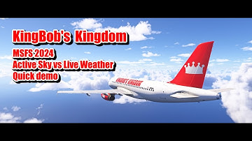 MSFS 2024 | Active Sky vs live weather quick demo
