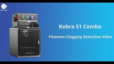 Kobra S1 Combo-Filament Clogging Detection Video