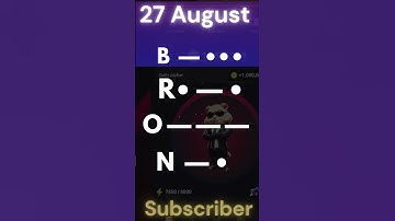 Hamster Kombat Daily Cipher  August 27 | daily cipher 27 august today cipher code #dailyciphercode