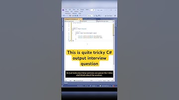 Can you solve this C# interview program output question ? #shorts #coding #csharp #programming
