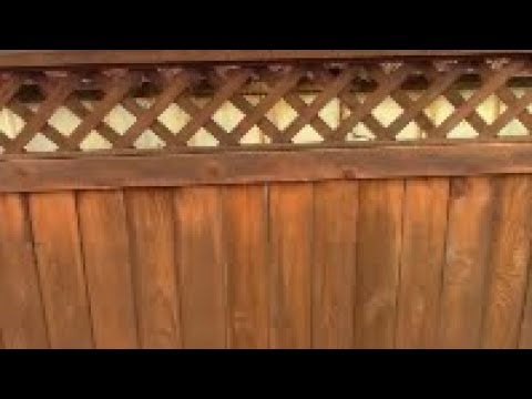 Staining a Cedar Wood Fence, comments and equipment 