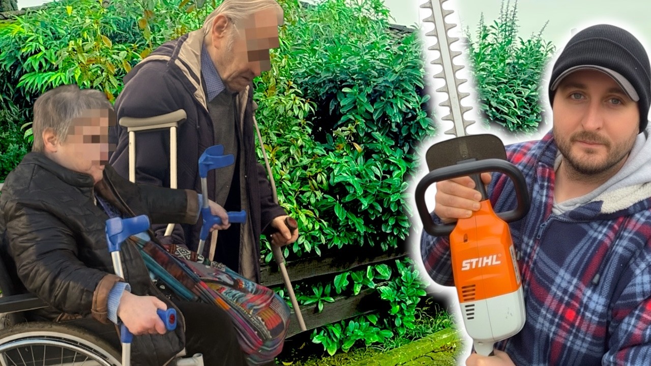 80 Year Old Father & Daughter in A Wheelchair Couldn´t Care For Their Garden SO I DID FOR FREE
