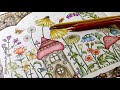 WORLD OF FLOWERS by Johanna Basford - PART 2 - prismacolor pencils - color along