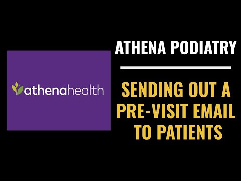 Athena Podiatry - Pre-Visit Email to Patient