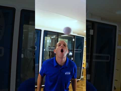Most table tennis balls bounced against a wall with the mouth in 30 seconds - 47 by David Rush ??