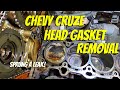 Part 1 of 2 - Chevy Cruze - Bad Head Gasket - How to remove and replace.