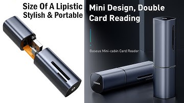 Baseus 2 in 1 Card Reader | USB 3.0 Type C to SD Micro SD TF Adapter | Smart Memory Card Reader