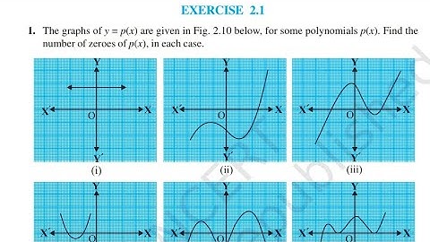 Exercise 2.1 Class 10th Maths NCERT SOLUTION | Find No of Zeroes exercise 2.1 class 10th