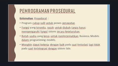 Membandingkan Pemrograman Prosedural dan Pemrograman Berorientasi Objek