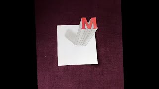 3 Boyutlu Çizim-M Harfi Nasıl Çizilir?3D Drawing-Letter M