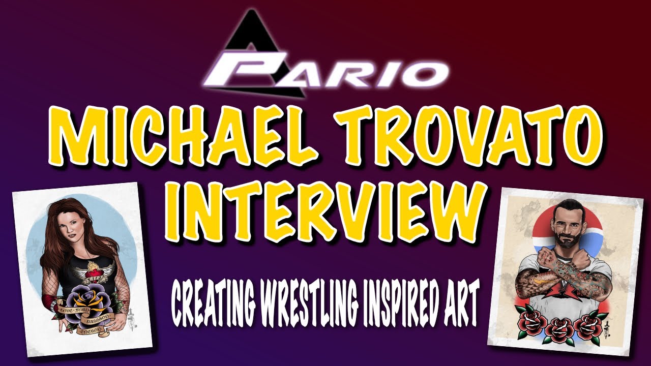 Visual artist Michael Trovato - Creating Wrestling Inspired Art