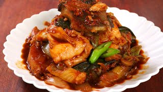 Braised sablefish (black cod) with radish (은대구조림)