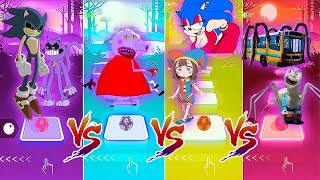 CatNap Nightmare x Sonic EXE vs Peppa Pig EXE vs Sonica Female EXE Pomni Dance vs Bus Eater Thomas E