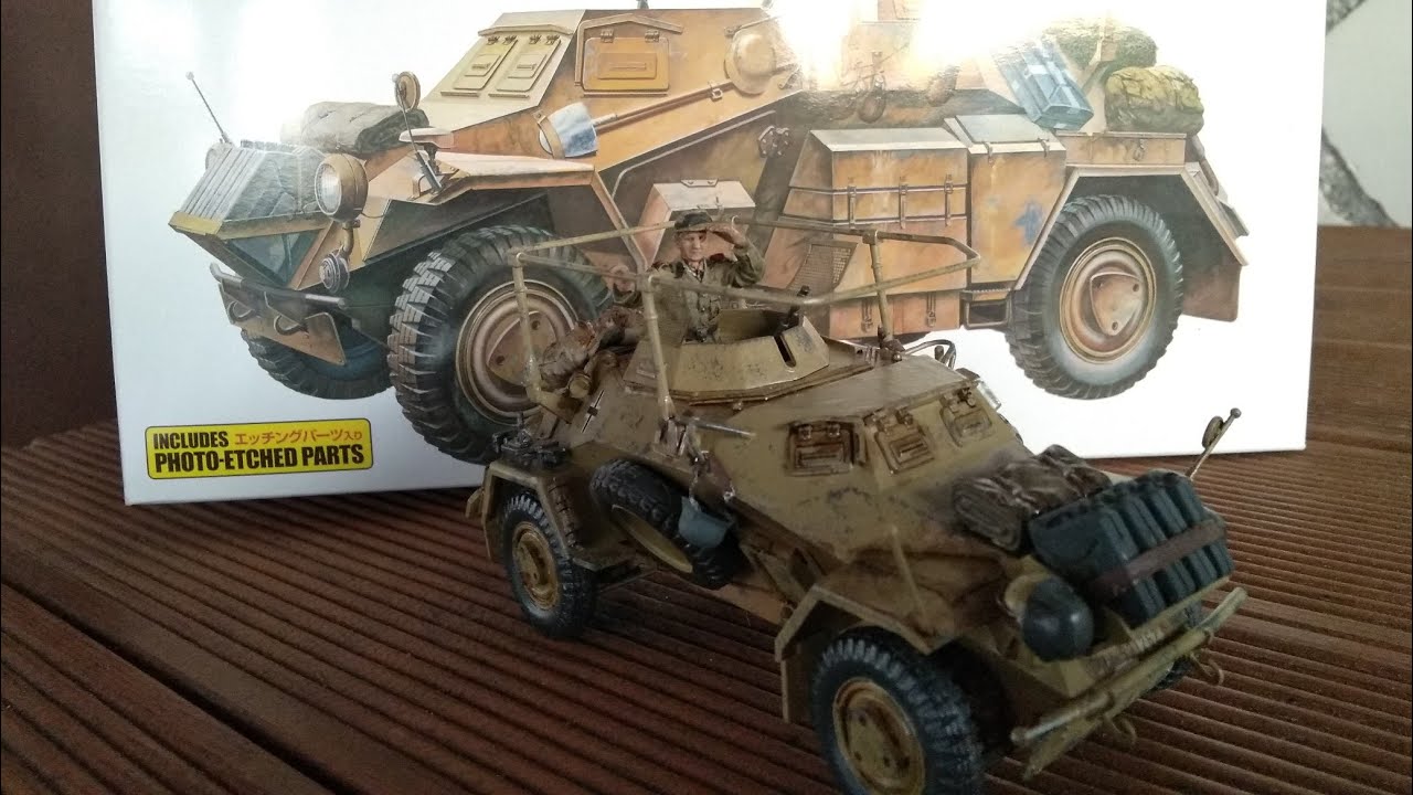 Tamiya 1/35 Sd.Kfz.223 Armoured Car with etched parts # 35268 
