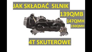 #2 Składanie silnik skuter 4t 139qmb SKUTER ROMET ZIPP JUNAK BENZER