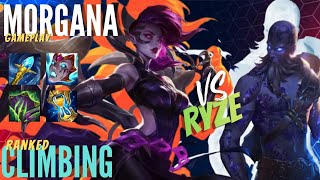 MORGANA Gameplay VS RYZE ( COUNTER PICK ) - GRANDMASTER TIER - Wild Rift Ranked game