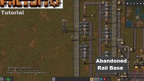 Factorio Tutorial (Abandoned Rail Base)