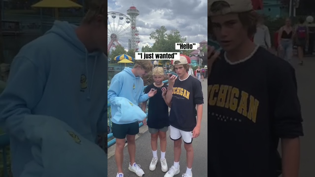 I can’t believe his pickup line! 