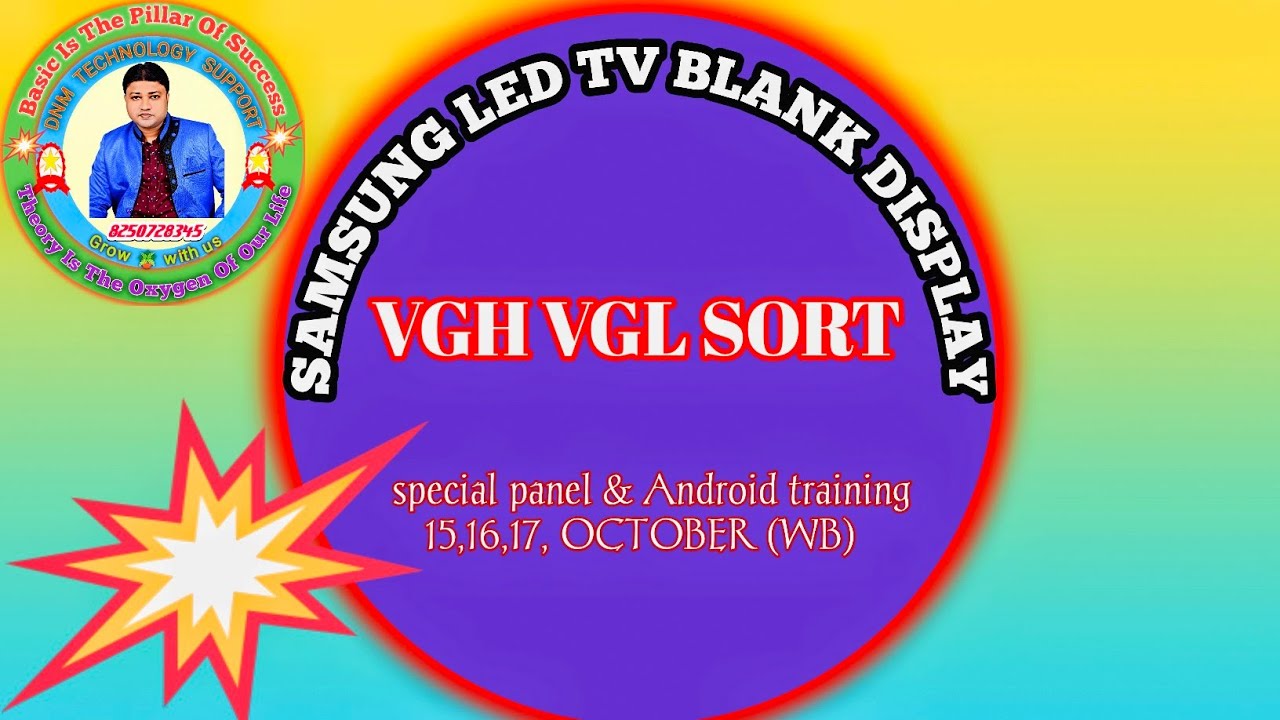 Samsung Led Tv No display Only soundVGH VGL SORT.Repair process 💓