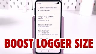 How to Increase Samsung Phone Logger Buffer Size for Better Performance