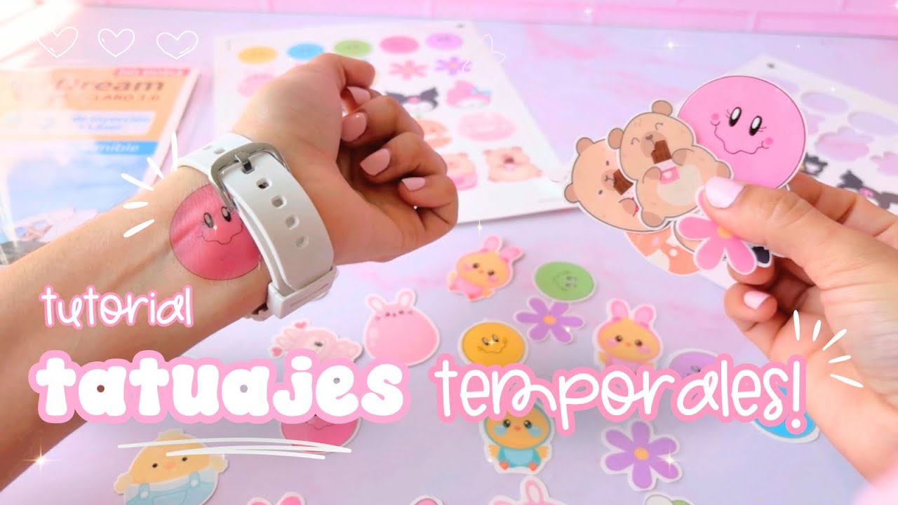 Tutorial tatuajes temporales imprimibles ! paso a paso
