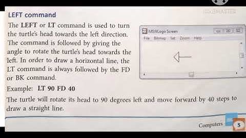 CLASS III :: COMPUTER :: INTRODUCTION TO MSWLOGO