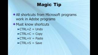 Shortcut Tips for Adobe Acrobat