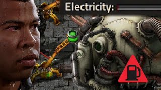 Factorio inserter struggles to power itself before dying