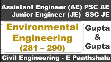 Environmental Engineering (281–290) | Gupta and Gupta | GPSC AE Civil Engineering | SSC JE Civil |