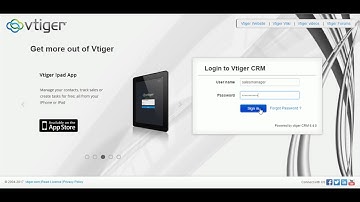 Overview of sales management with Vtiger CRM