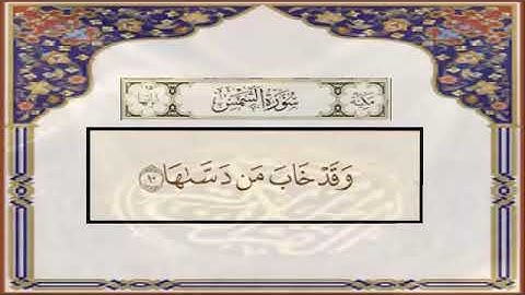 سورة الشمس 9-10