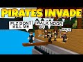 PIRATES INVADE BUILD A BOAT ⚔ ( We STOLE his boat! ) Roblox