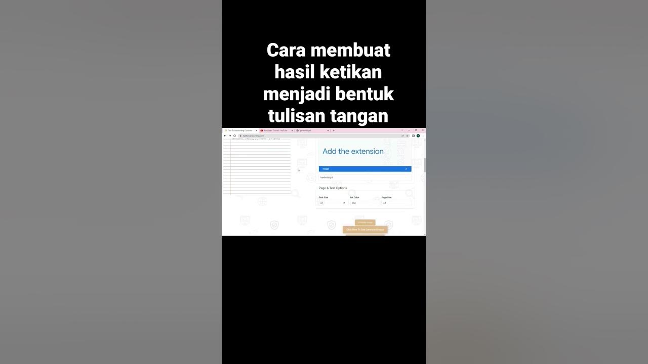 Cara Membuat Tulisan Darah Cara membuat hasil ketikan menjadi bentuk tulisan tangan #reels #