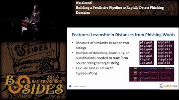 BSidesSF 2018 - Building a Predictive Pipeline to Rapidly Detect Phishing Domains (Wes Connell)