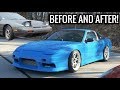 2JZ 240sx Build in 10 minutes - Before and After of BLUEJZ!