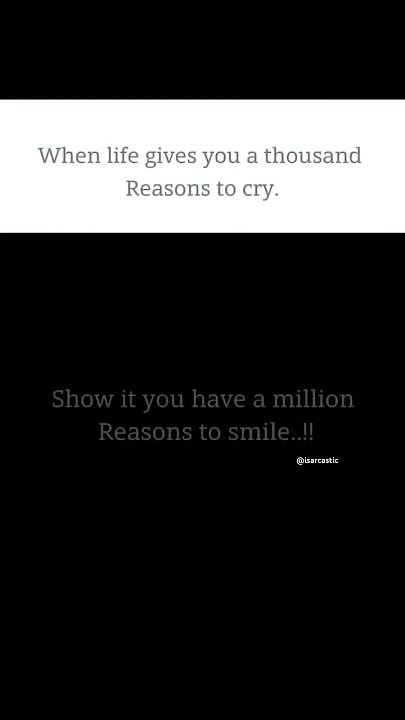 But you have to made that reasons….