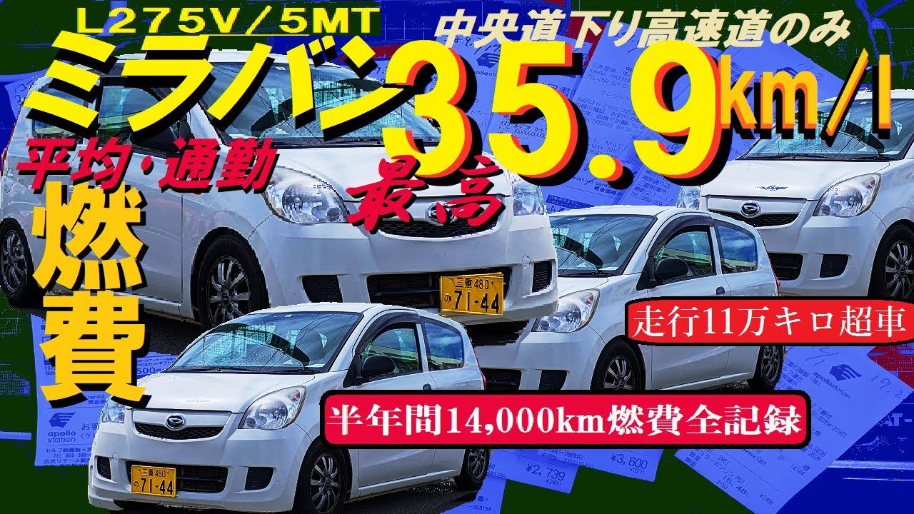 ⭐️6万キロ台H23年式ダイハツミラバンL275V車検R9.5‼️