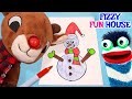 Fizzy and Rudolph Have Fun Colouring Christmas Tree Decorations | Fun Videos For Kids