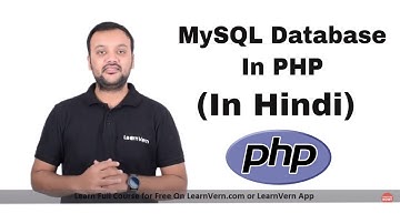 What is MySQL Database in PHP? Video Tutorial in Hindi | LearnVern