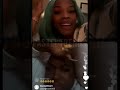 JT and Saucy Santana get on IG live to talk about the Uzi vs Yung Miami drama 👀 #liluzivert #jt