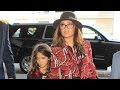 Salma Hayek, Post-49th-Birthday, And Daughter Valentina Are A Striking Pair Through LAX