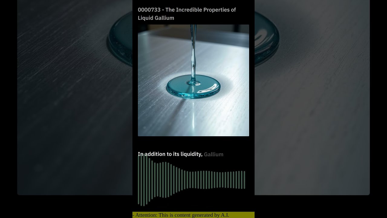 0000733 The Incredible Properties Of Liquid Gallium