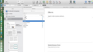 The Glossary in IBooks Author